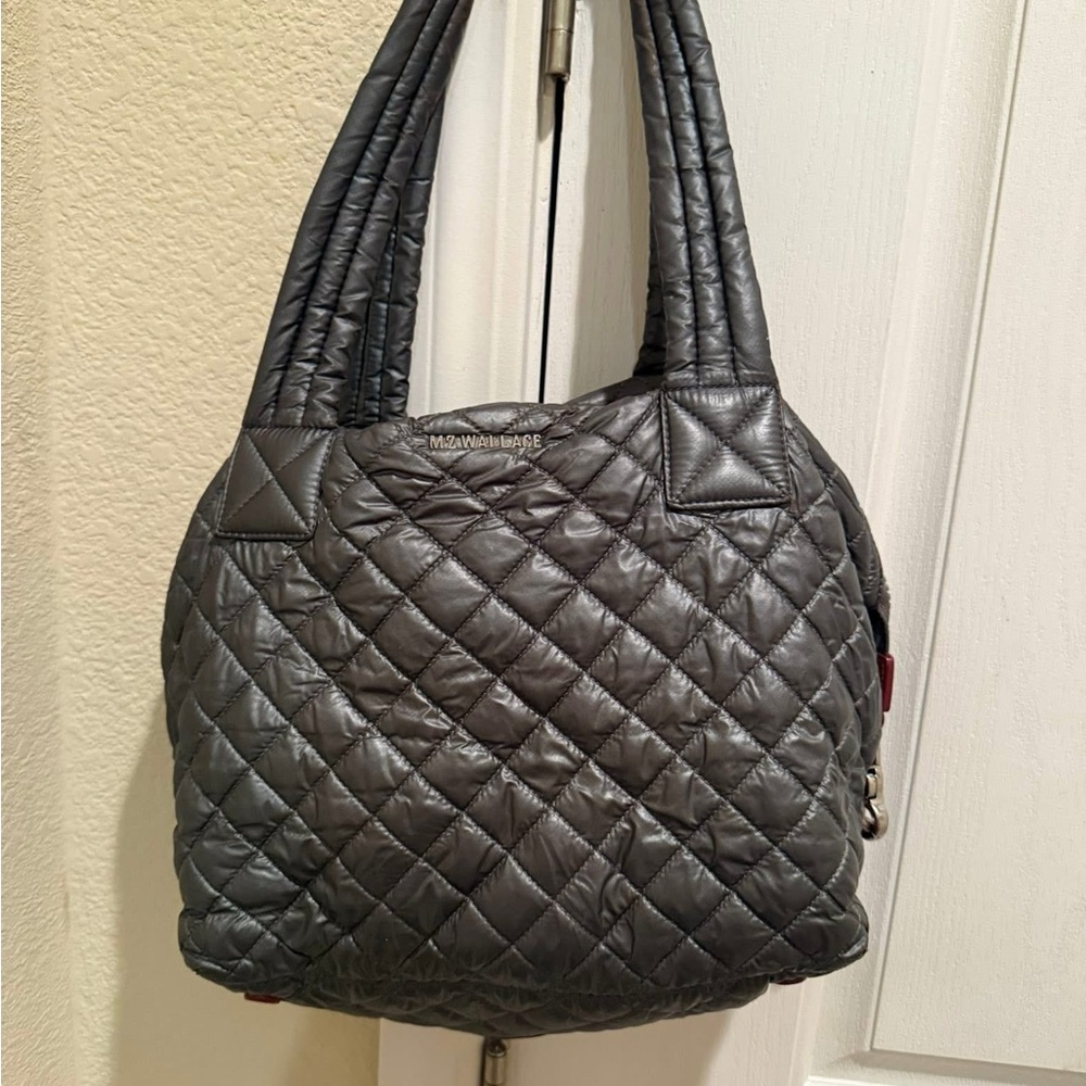 MZ Wallace Gray Quilted Women's Bag